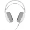Galvas austiņas QPAD GAMIAC HS71, vadu, galvas lente, USB Type-C, circumaural, 20–20000 Hz, 2,2 m kabelis, balta