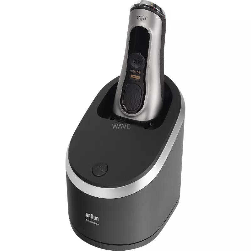 Braun Series 9 Pro+ 9565cc mitrais un sausais folijas skuveklis ar trimeri Metallic