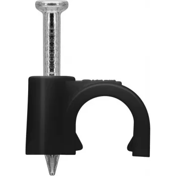 Goobay kabeļa skava 6 mm, melna (64679)