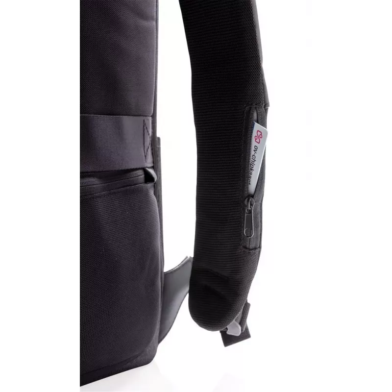 Mugursoma XDDESIGN Urban Lite Melna — 21 L (paplašināma līdz 27 L), nodalījums 15,6 collu klēpjdatoram, ūdensnecaurlaidīga, ratiņu siksna