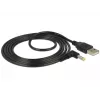 Strāvas kabelis DeLOCK 85544 USB A 1,5 m melns