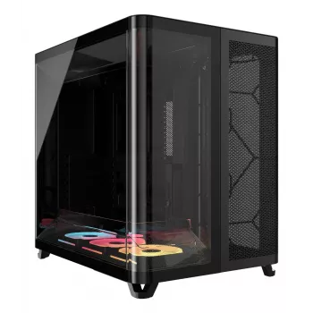 Corsair AIR 5400 LX-R RGB iCUE LINK Midi Tower Melns