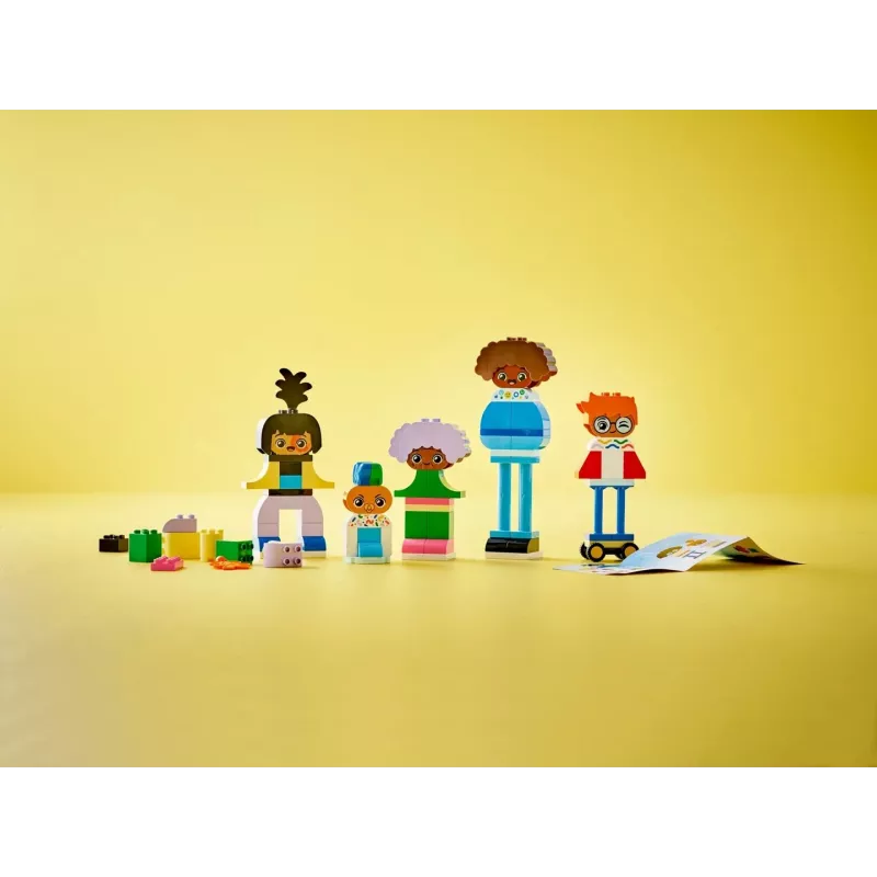 Konstruktors LEGO DUPLO 10423 uzbūvējamu cilvēku komplekts, 71 gab., vecumam no 3 gadiem, figūras augstums 260 mm