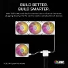 Korsārs iCUE LINK RX140 MAX RGB 14 cm balts 2 gab. 300-1600 RPM