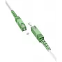 Goobay 59593 optiskās šķiedras kabelis 0,5 m SC/APC FTTH OS2 balts (59593)