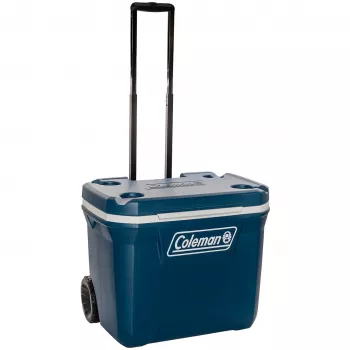 Coleman 50QT Xtreme Wheeled Cooler, zils, plastmasa, poliuretāns (PU), melns, 47 l, 113 kg