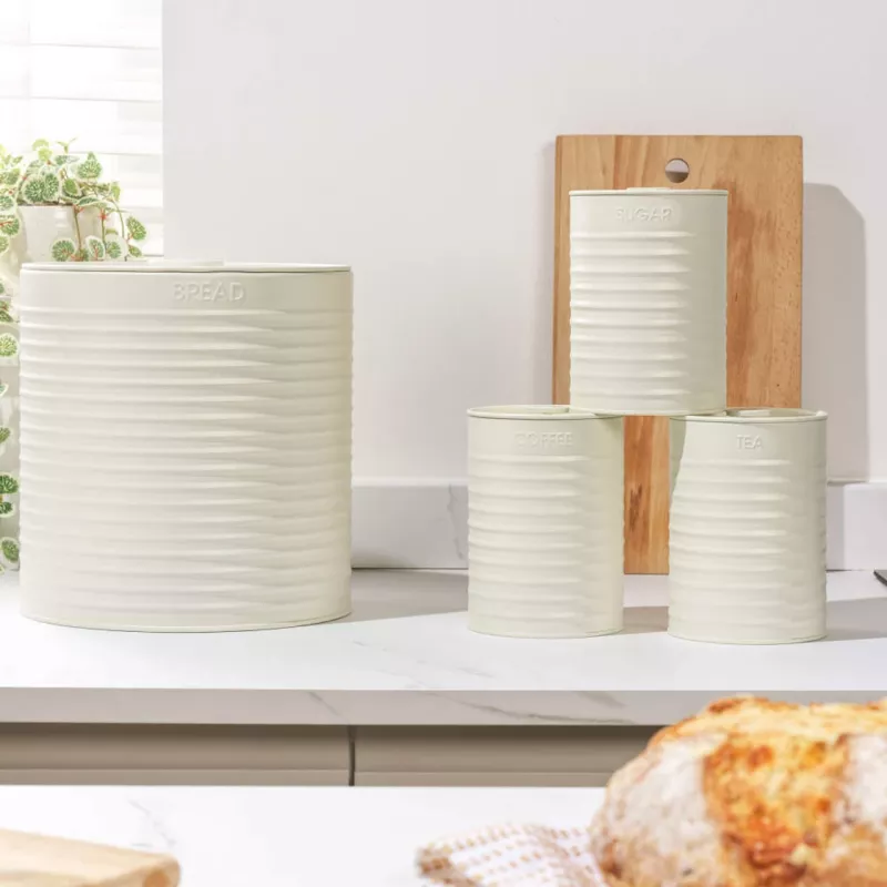 Galda virsmas komplekts Russell Hobbs RH03270CEU7 krēmkrāsā, 4 gab. — virtuves galda virsmas komplekts, krēma apdare