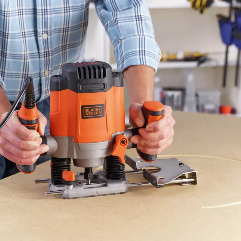 Frēzmašīna Black+Decker KW1200E 1200W 8000 - 28000 RPM