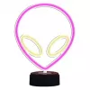 Galda lampa MANTA SNL86PK Style Neon Lights UFO Pink – dekoratīva neona stila rozā lampa