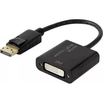 Video adapteris Renkforce 1433016 — DisplayPort (avots) uz DVI‑I (izeja), atbalsta līdz 4K