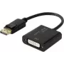 Video adapteris Renkforce 1433016 — DisplayPort (avots) uz DVI‑I (izeja), atbalsta līdz 4K