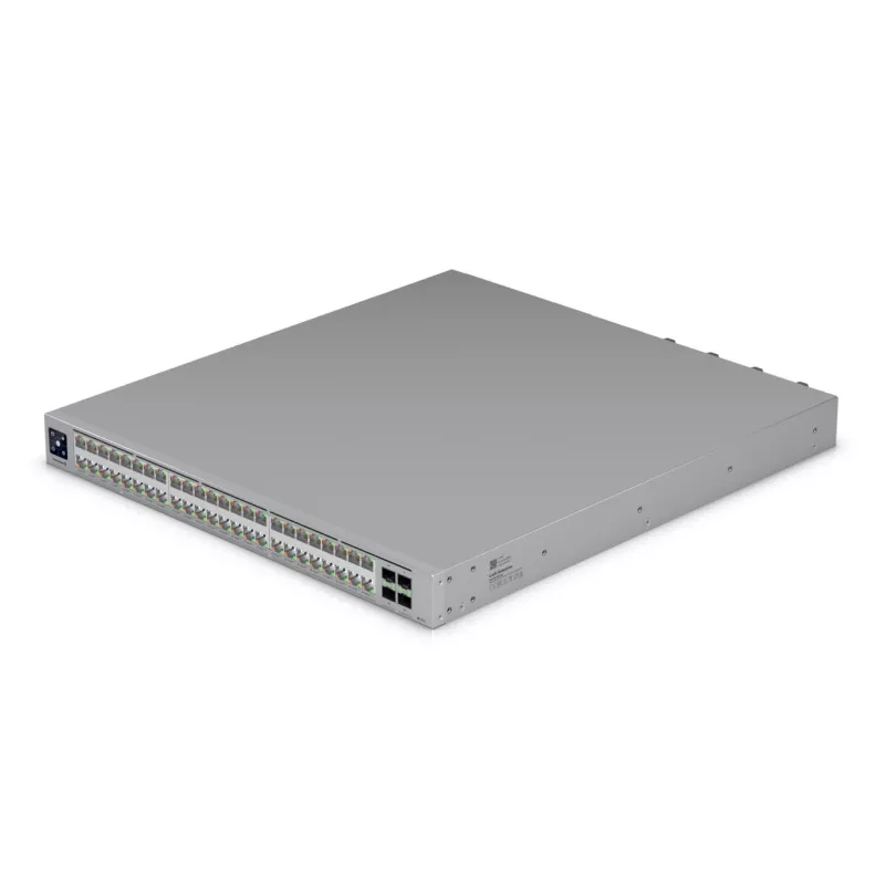 Ubiquiti ECS-48-POE (2150W) ENTERPRISE-GRADE 48-PORT, Layer 3 Etherlighting POE+++ slēdzis, 10 GbE RJ45, 25G SFP28