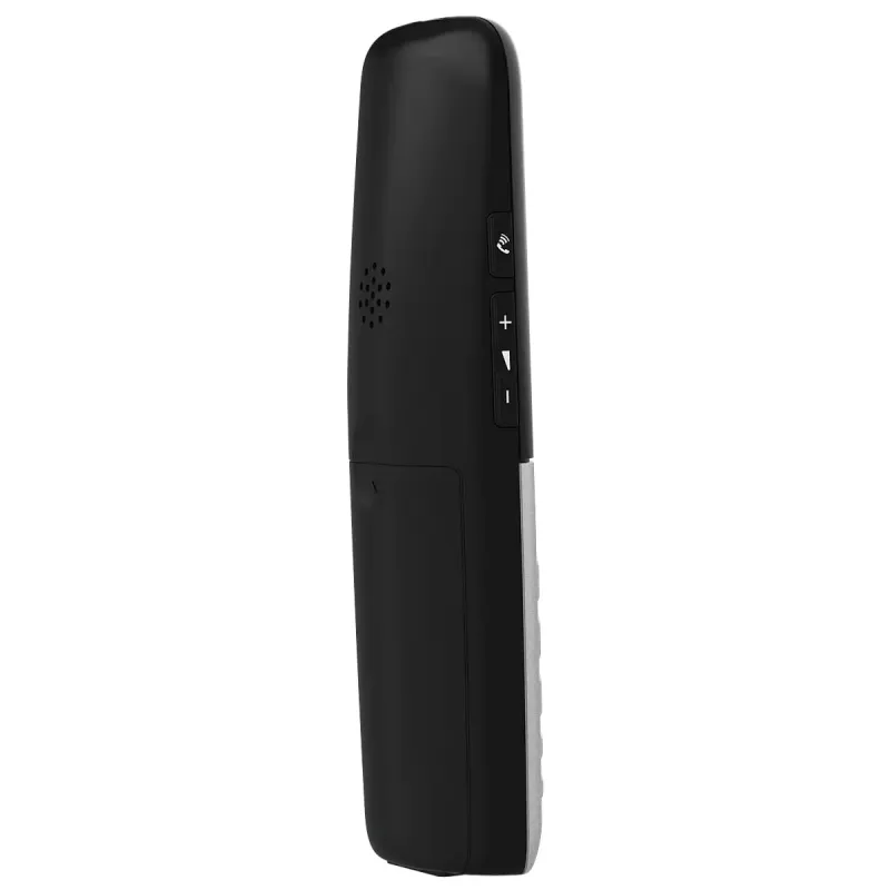 DECT telefons Panasonic KX-TGU430 bezvadu klausule, skaļrunis, zvanītāja ID, 2,4 collu displejs, 1000 ierakstu tālruņu grāmata, pelēks/melns