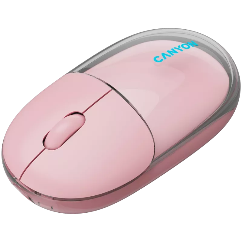 CANYON pele OnClick 24 BT/ Bezvadu Caurspīdīga/Rozā