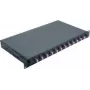 Tīkla kabelis Helos LWL 19 collu sadales kaste 12 x LC Duplex OM4 375559 melna