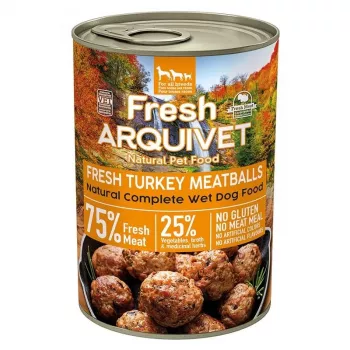 ARQUIVET Fresh Turkey Meatballs - mitrā suņu barība - 400g