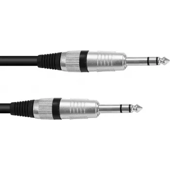 Stereo 6,3 mm (1/4 collas) ligzdas kabelis Omnitronic 3021165K, 6 m garš