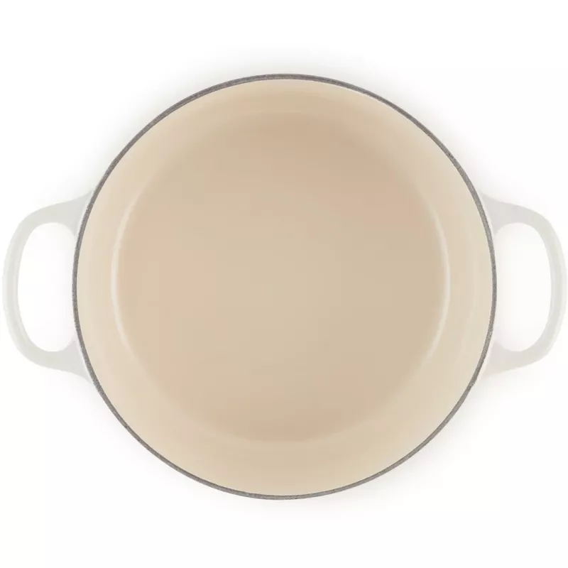 Le Creuset Signature cepeša panna apaļa 26 cm meringue (21177267164430)