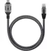 Goobay 70755 USB-C uz RJ45 Ethernet CAT 6 kabelis stabilam vadu interneta savienojumam ar maršrutētāju/modemu/tīkla komutatoru/aizstāj USB uz RJ45 adapteri / 1