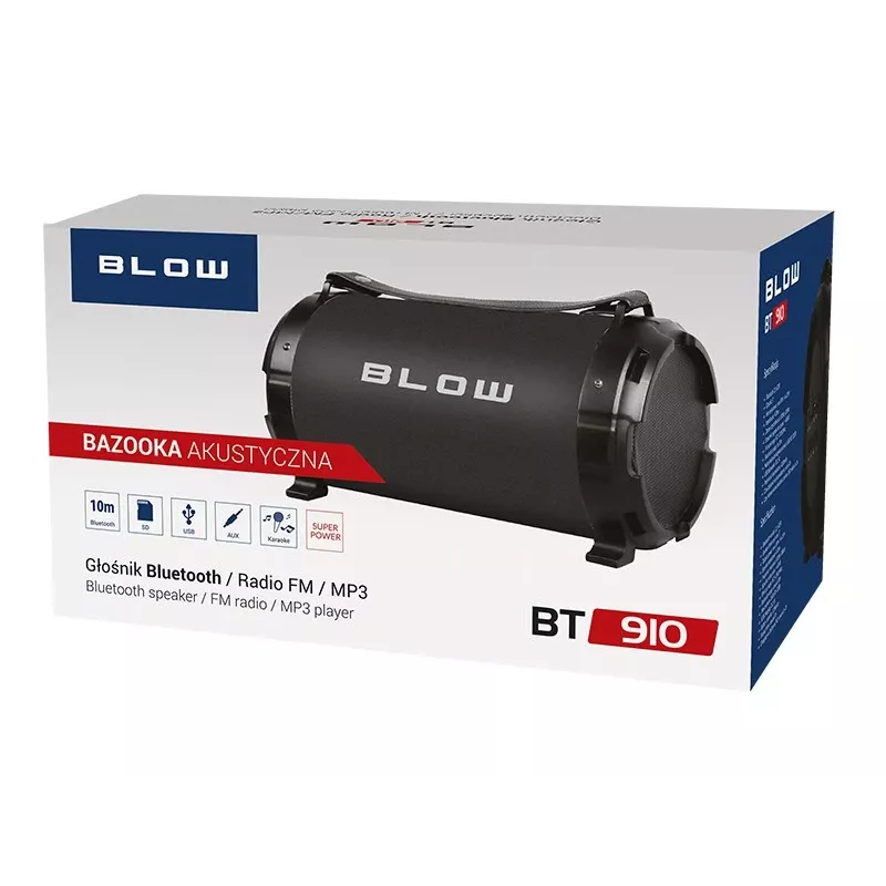BLOW 30-331# Portable Stereo Speaker Melns