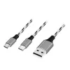 LogiLink CU0202 USB kabelis USB 2.0 1,2 m USB A USB C/Micro-USB A pelēks