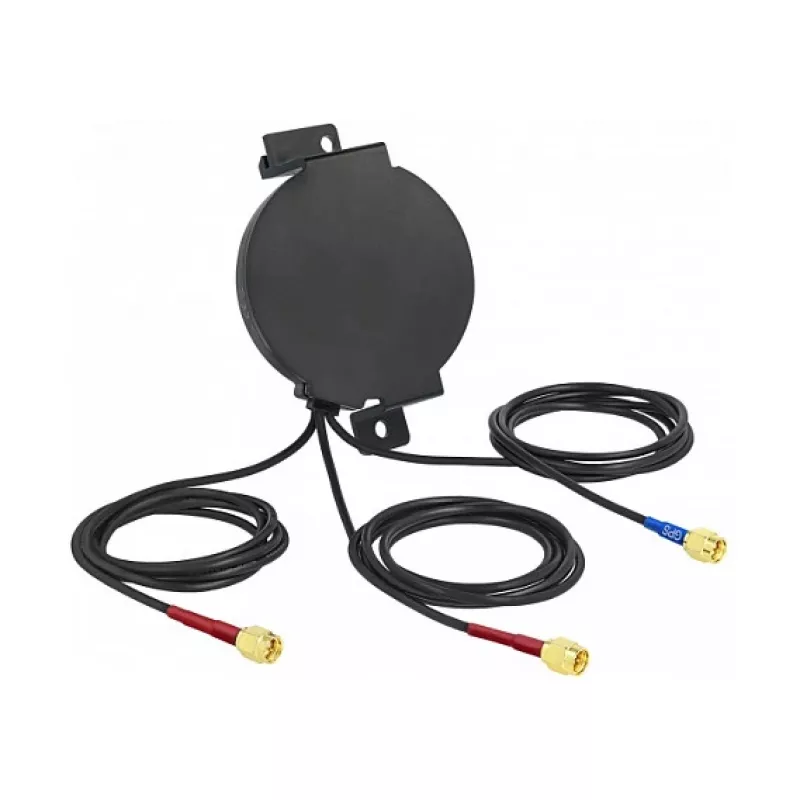 Antena DeLOCK LTE MIMO GNSS 3 x SMA spraudnis RG-174 3 m āra, melna