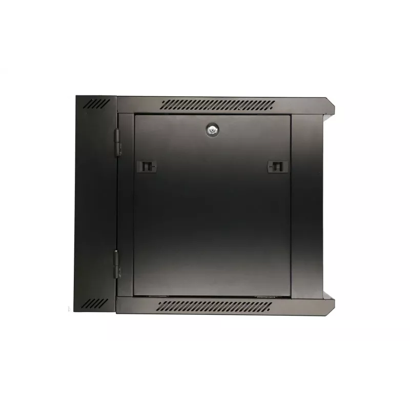 Extralink statņu skapis 9U 600x600 AZH melns, piestiprināms pie sienas, vērtņveida