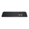 Bezvadu pilna izmēra tastatūra Logitech Master MX Keys S — Graphite, Bluetooth & 2.4 GHz (Nano), USB-C uzlādējama, fona apgaismojums, QWERTY US International