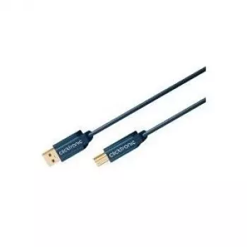 ClickTronic 3m USB 2.0 A/B vīr./vīr. 3m USB A USB B zils USB kabelis (70097)