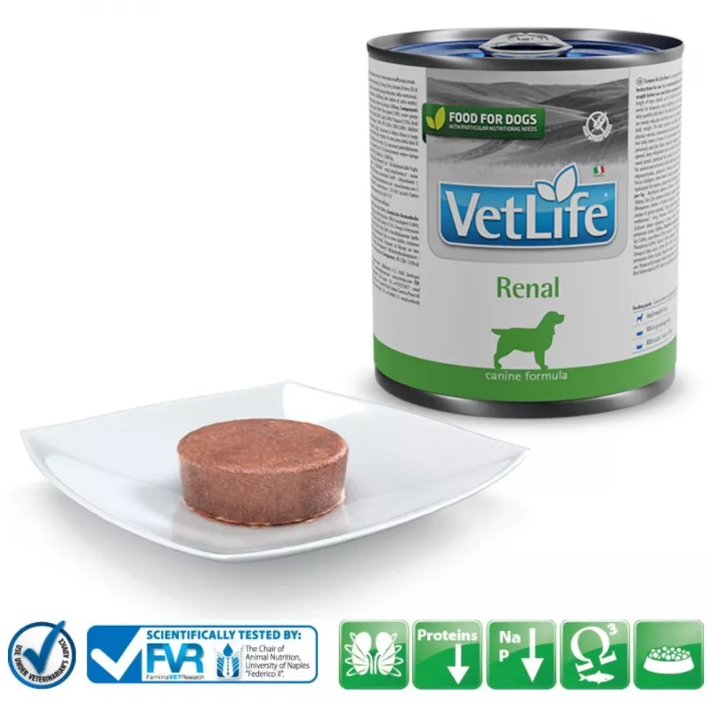 FARMINA Vet Life Canine Renal - mitrā suņu barība - 300 g