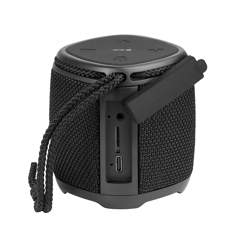 Pārnēsājams stereo skaļrunis TRACER Splash S (Bluetooth 5.1, 5 W RMS, IPX5, 6 h akumulators) Melns