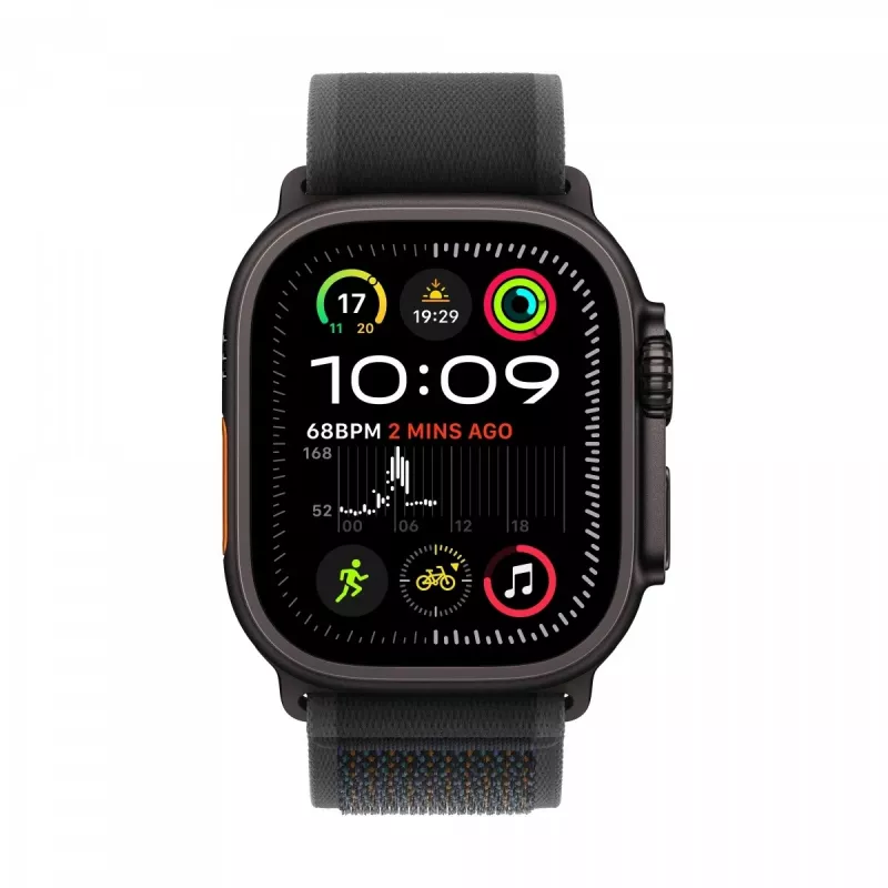 Watch Ultra 2 GPS + Cellular 49 mm Black Titanium Case ar Black Trail Loop - S/M