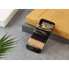 Telefona maciņš man and wood iPhone XR — balta melnkoka melna koka aizmugure, aizsargapvalks