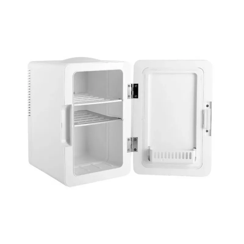 Mini ledusskapis ar LED kosmētikas spoguli Elle ESDAFX04WHEU 4 L balts