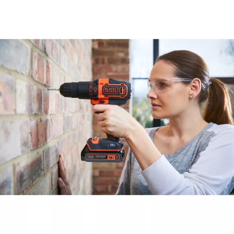 Black & Decker BDCHD18KB-QW urbjmašīna Bezatslēga Melna, Oranža