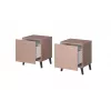 Nakts skapītis cama meble NOVA 44x40x52 cm rozā matēts, 1 atvilktne, 16 mm rāmis