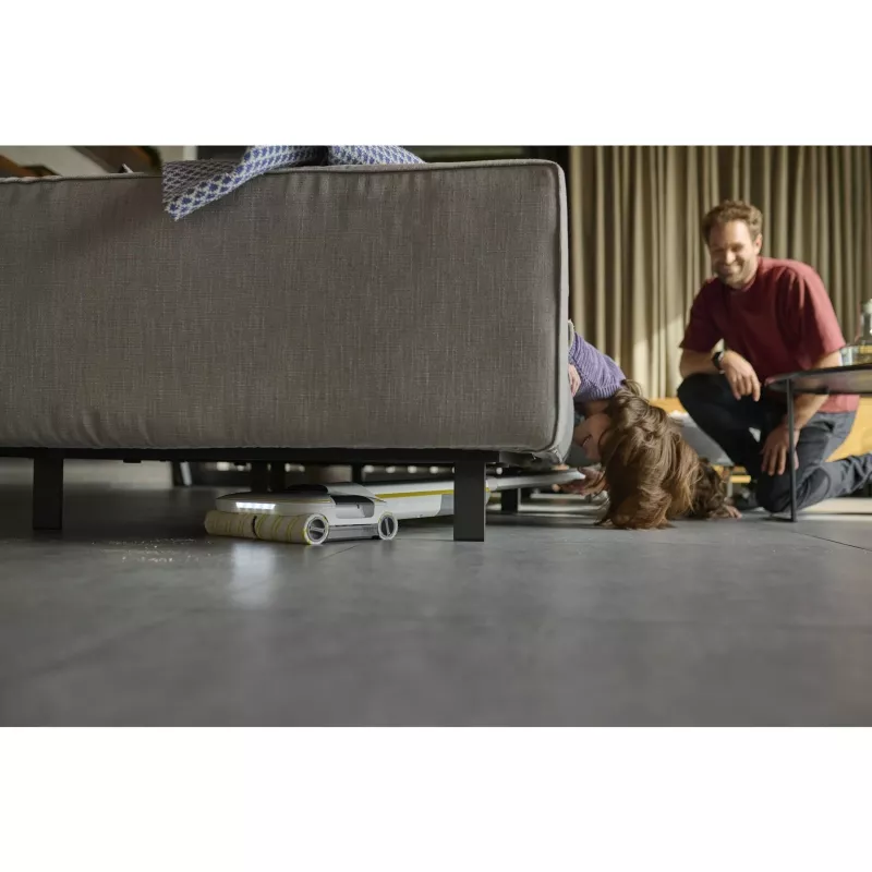 Electric broom Kärcher FC 8 Smart Signature Line baterija Wet Bagless Silver balta dzeltena