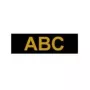 Brother Gloss Laminated Labelling Tape - 24mm, Gold/Melns etiķešu lente TZ