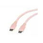 ROLINE USB 2.0 kabelis C-C ST/ST silikons 60W 1m rozā — kabelis — digitālais/dati (11.02.9122)