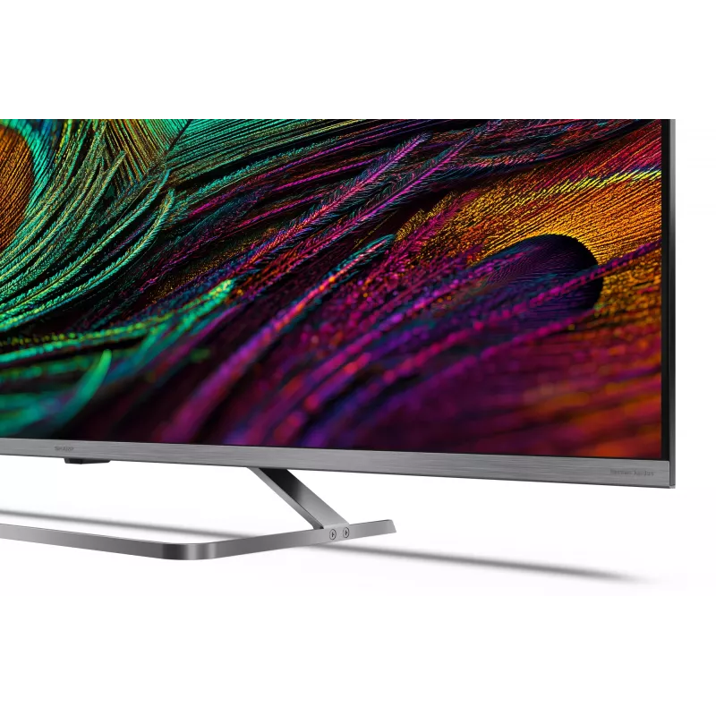 Sharp 4K QLED MiniLED TV | 50JP7265E | 50 collu | Smart TV | Google TV | UHD | Sudraba