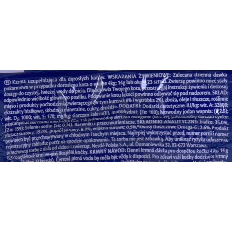 Mitrā kaķu kārumu paciņa Felix Play Tubes Chicken & Liver 50 g — gaļīga uzkoda pieaugušiem kaķiem, 35% olbaltumvielu, 19,5% tauku