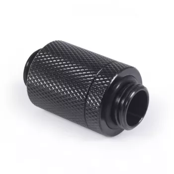 Alphacool ES D-Plug 25,5mm G1/4 AG uz G1/4 AG - Deep Melns (17580)