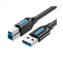 USB2.0 kabelis tēviņš uz tēviņš / 1,5M melns Coqbg Vention
