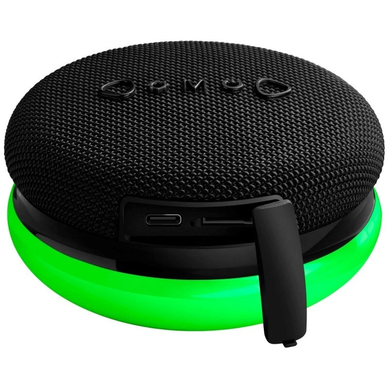 Portable Bluetooth speaker DEFENDER ENJOY 40 — 7 W RMS, Bluetooth 5.3, LED illumination, LiPo baterija, 9 h, Melns
