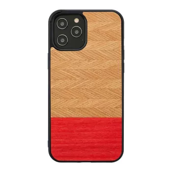 Aizsargājošs tālruņa vāciņš man and wood iPhone 12 Pro Max — skujiņas raksta acālijas melns