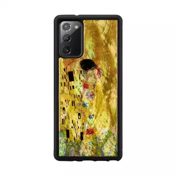 Aizsargapvalks iKins Samsung Galaxy Note 20 — melna skūpsta dizains