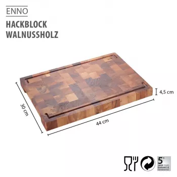 GEFU ENNO riekstkoka dēlis 44 x 30 cm