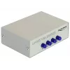 DeLock Switch VGA 4 portu manuāls divvirzienu - ekrāna slēdzis - 4 x VGA - galddatoram (87635)