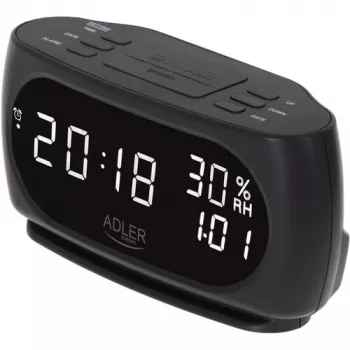 Adler AD 1186 modinātājpulkstenis Digitālais modinātājpulkstenis Melns