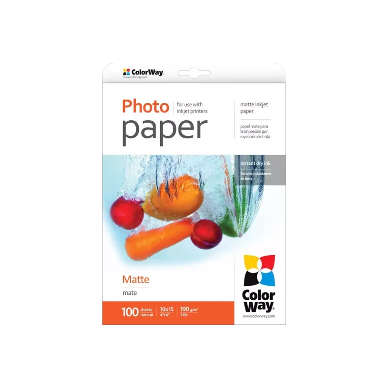 ColorWay - fotopapīrs - matēts - 100 lapas
